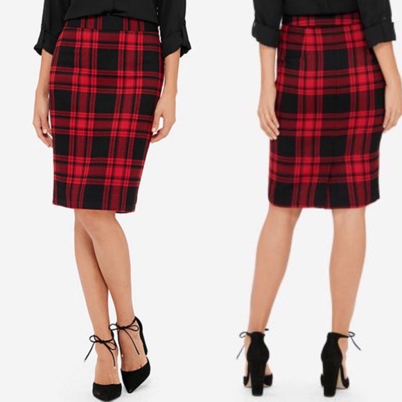 The Limited Dresses & Skirts - NWT limited plaid/tartan pencil skirt